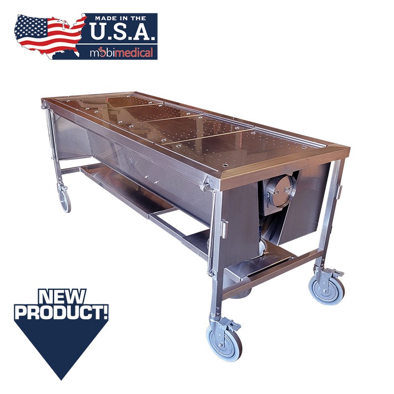 Covered Autopsy Dissection Table Vented