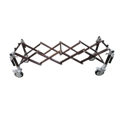 3 Tier Stainless Steel Side Load Roller Rack with 23" Trays