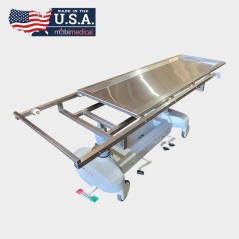 Hydraulic Autopsy Trolley with Removable Tray