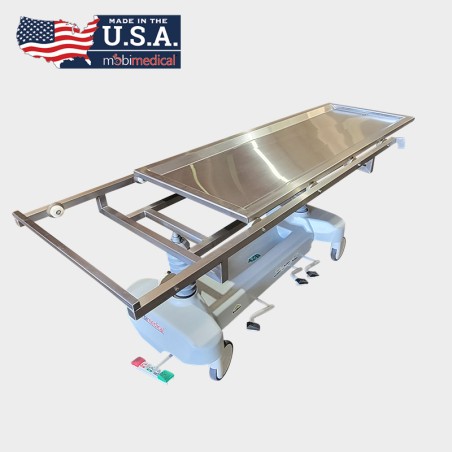 Hydraulic Cadaver Carrier with Removable Tray