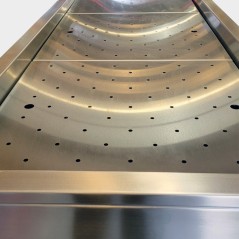 Embalming/Operating Table with Perforated Washing Surface