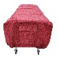 Oversized Burgundy Cot Cover