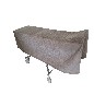 Oversized Gray Cot Cover