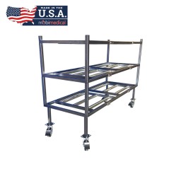 3 Tier MOBI Side Loading Mortuary Roller Rack