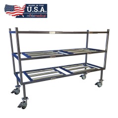 3 Tier MOBI Side Loading Mortuary Roller Rack