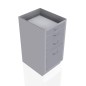 18" Stainless Steel Base Cabinet: 2 Small Drawers, 1 Medium Drawer, 1 Extra Large Drawer 18" Stainless Steel Base Cabinet: 2 Small Drawers, 1 Medium Drawer, 1 Extra Large Drawer