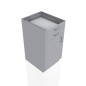 18" Stainless Steel Base Cabinet: 2 Small Drawer, 1 Right Door