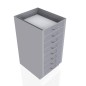 18" Stainless Steel Base Cabinet: 8 Small Drawers 18" Stainless Steel Base Cabinet: 8 Small Drawers