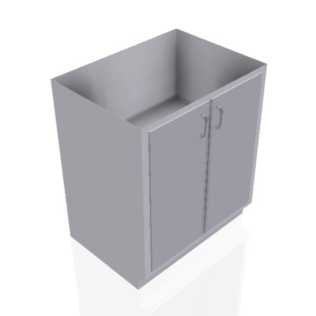 30" Stainless Steel Base Cabinet: 2 Doors