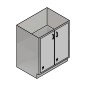 30" Stainless Steel Base Cabinet: 2 Doors 30" Stainless Steel Base Cabinet: 2 Doors