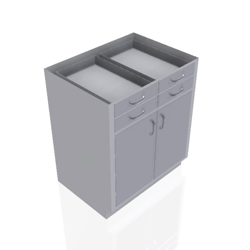 30" Stainless Steel Base Cabinet: 4 Small Drawers, 2 Doors 30" Stainless Steel Base Cabinet: 4 Small Drawers, 2 Doors