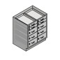 30" Stainless Steel Base Cabinet:4 Small Drawers, 6 Medium Drawers 30" Stainless Steel Base Cabinet:4 Small Drawers, 6 Medium Drawers
