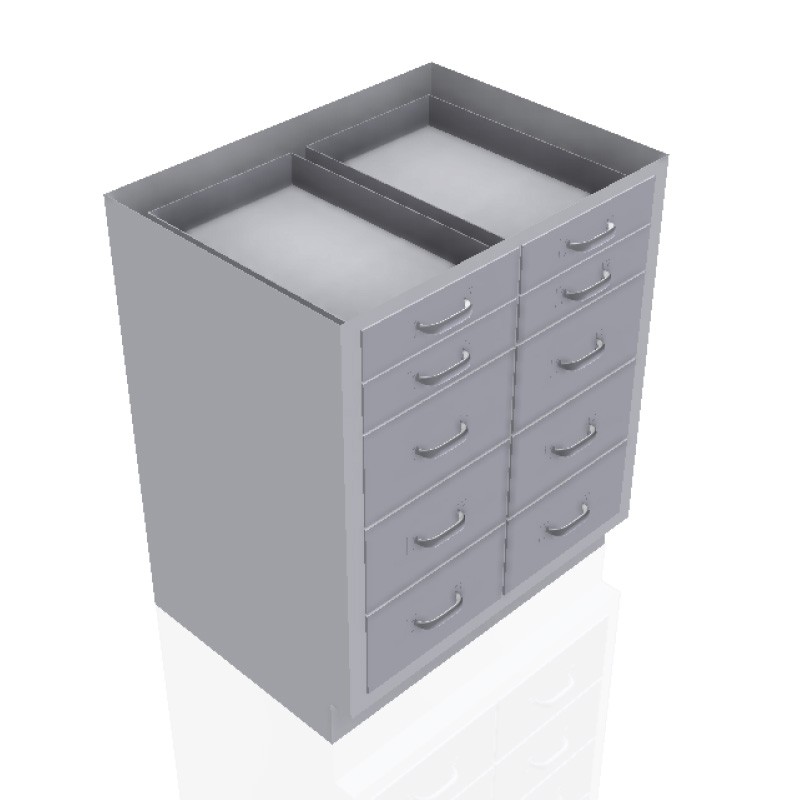 30" Stainless Steel Base Cabinet:4 Small Drawers, 6 Medium Drawers 30" Stainless Steel Base Cabinet:4 Small Drawers, 6 Medium Drawers