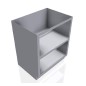 30" Stainless Steel Base Cabinet: Open Face Shelf 30" Stainless Steel Base Cabinet: Open Face Shelf