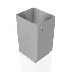 18" Stainless Steel Base Cabinet: 1 Left Door