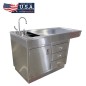 Exam/Operating Veterinarian Table with Sink and Knee Space