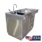 Exam/Operating Veterinarian Table with Sink and Knee Space