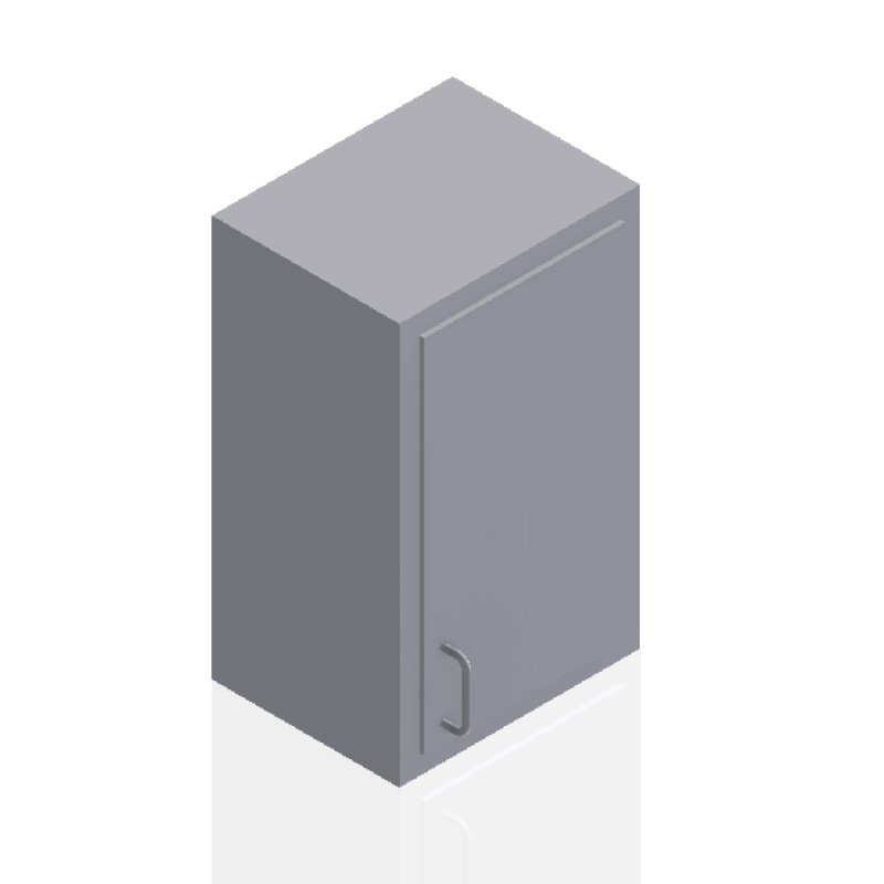 18" Stainless Steel Wall Cabinet: 30" Tall Single Door - Left 18" Stainless Steel Wall Cabinet: 30" Tall Single Door - Left
