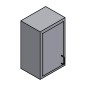 18" Stainless Steel Wall Cabinet: 30" Tall Single Door - Right 18" Stainless Steel Wall Cabinet: 30" Tall Single Door - Right