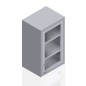 18" Stainless Steel Wall Cabinet: 30" Tall Single Glass Door - Left 18" Stainless Steel Wall Cabinet: 30" Tall Single Glass Door - Left