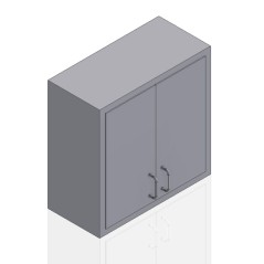 30" Stainless Steel Wall Cabinet: 30" Tall 2 Doors
