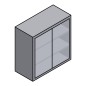 30" Stainless Steel Wall Cabinet: 30" Tall 2 Slide Glass Doors 30" Stainless Steel Wall Cabinet: 30" Tall 2 Slide Glass Doors