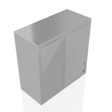 32" Stainless Steel Wall Cabinet: 30" Tall Dead Corner Door Right