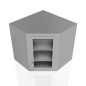 14" Stainless Steel Wall Cabinet: 25" Tall Corner Door Left 14" Stainless Steel Wall Cabinet: 25" Tall Corner Door Left