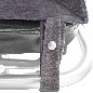 Oversized Gray Cot Pouch w/ Zipper