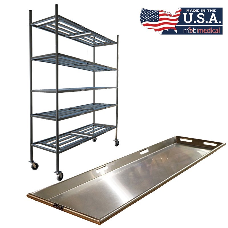 5 Tier Side Load Roller Rack with 23" Trays