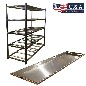 5 Tier End Load Roller Rack with 27" Trays