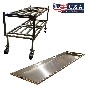 2 Tier Side Load Roller Rack with 27" Trays