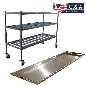 3 Tier Side Load Roller Rack with 27" Trays