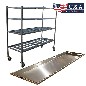 4 Tier Side Load Roller Rack with 27" Trays