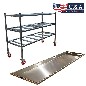 3 Tier End Load Roller Rack with 30" Trays