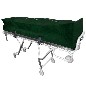 Oversized Forest Green Cot Pouch w/ Zipper