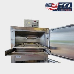 2-Body Morgue Cooler with Telescoping Slide Rails