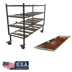 4 Tier Multi Directional Load Roller Rack with Trays