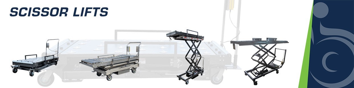 Mobimedical manufactures it's own line of crematory scissor lifts